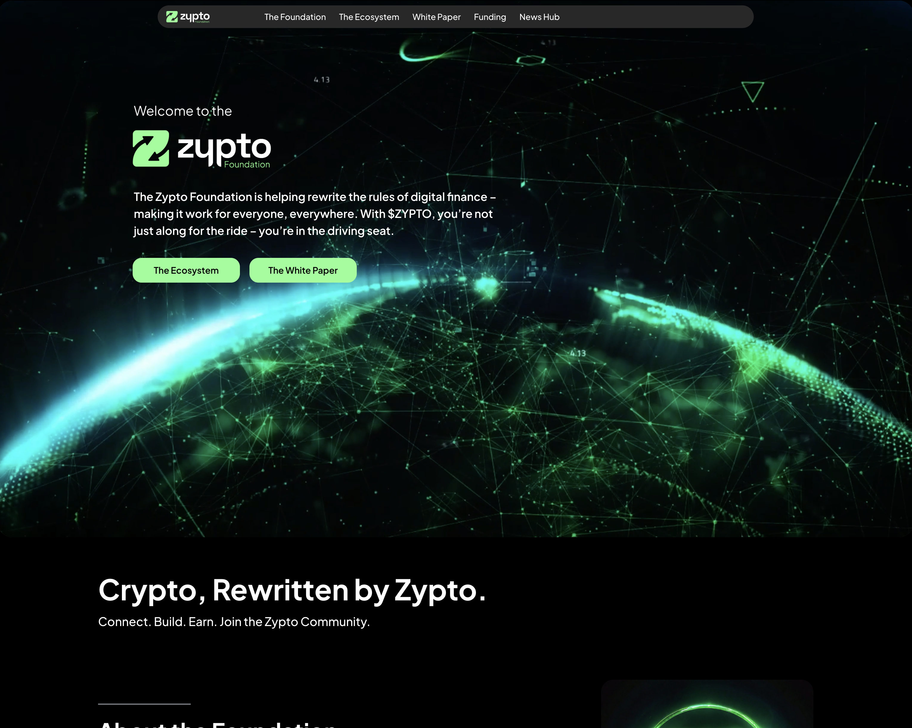 Zypto Foundation — $ZYPTO token page