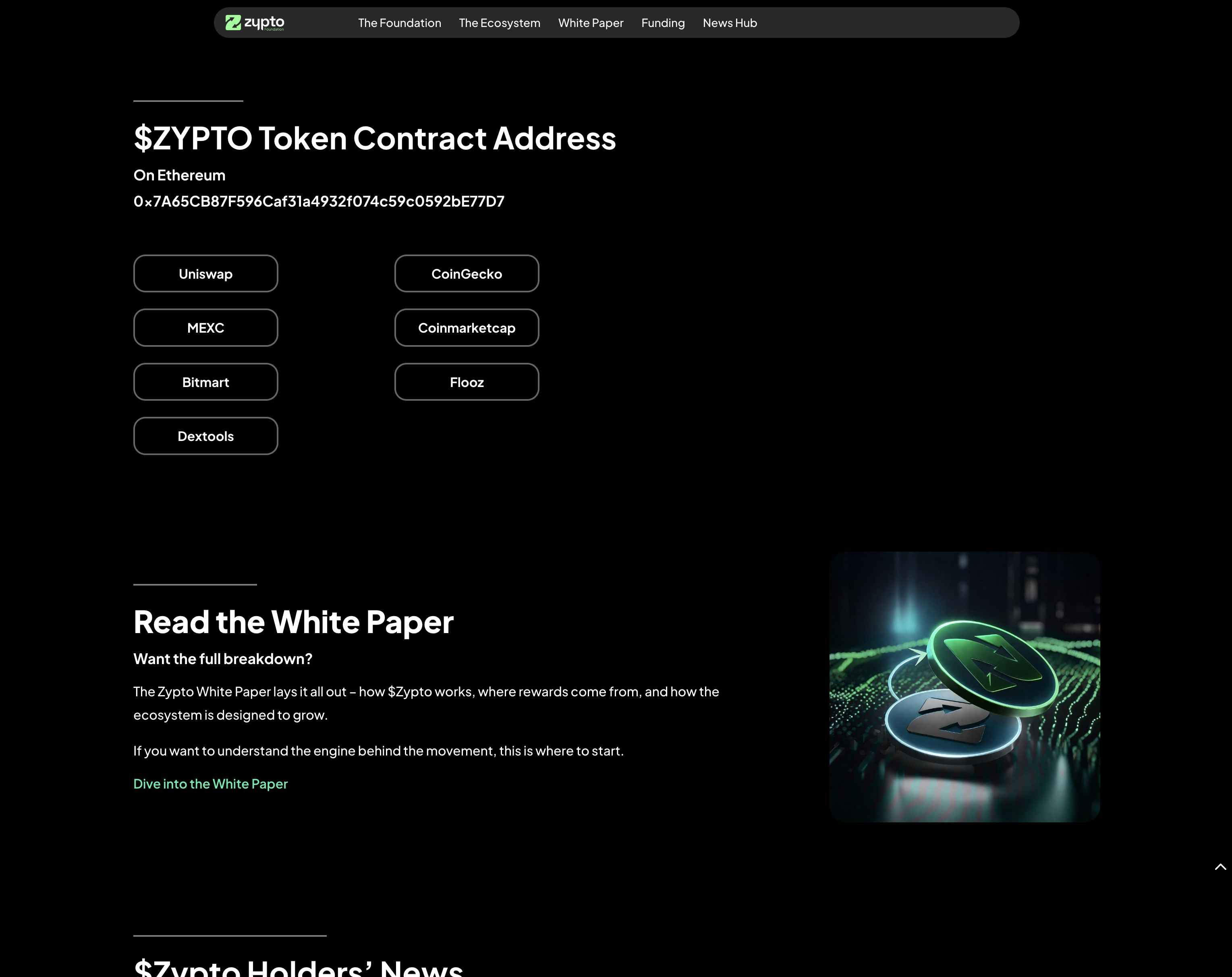 Zypto Foundation — page